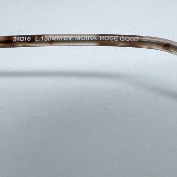 BCBGMAXAZRIA‎ Moira Rose Gold Womens Oval Full Rim Eyeglasses 54-16-135 H17646 main image 4